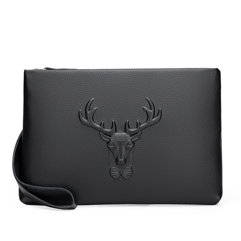 Pochette Homme en Cuir Pleine Fleur