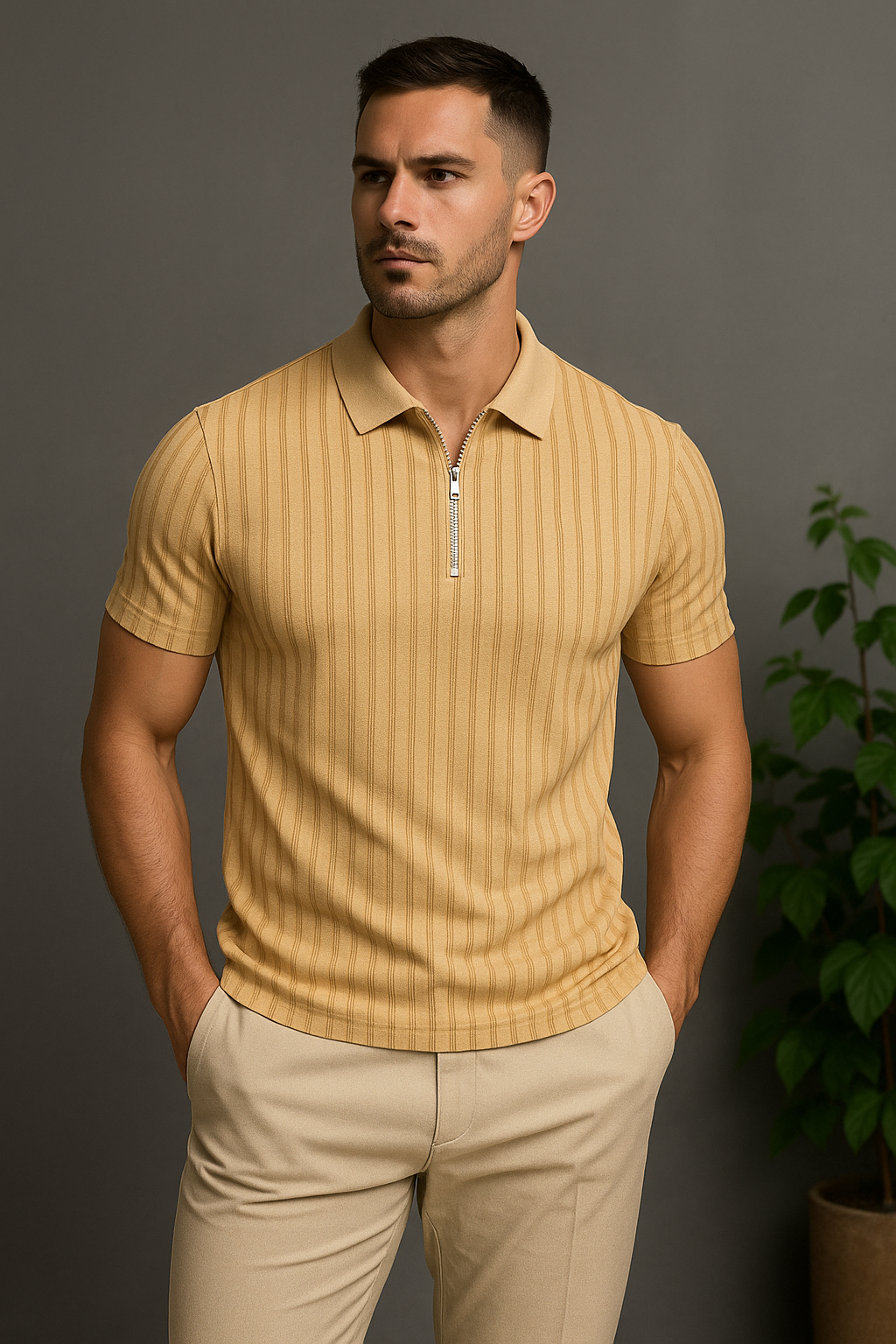 Polo Homme Rayé