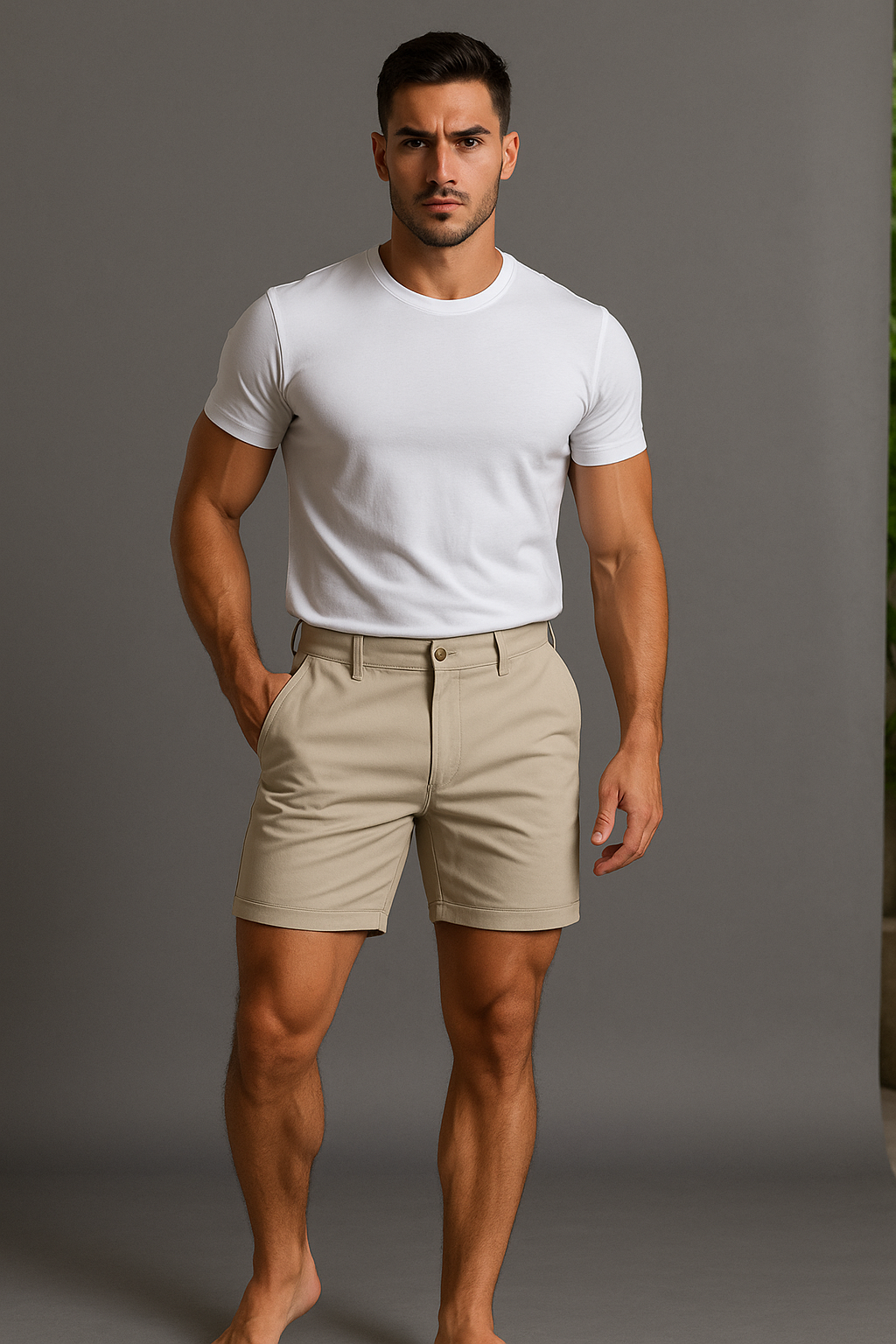 Short Homme Élégant d’Été avec Poches