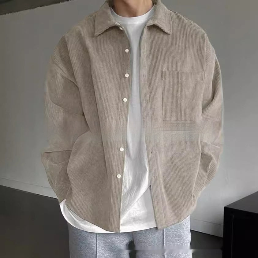 Cardigan en Velours Côtelé Homme