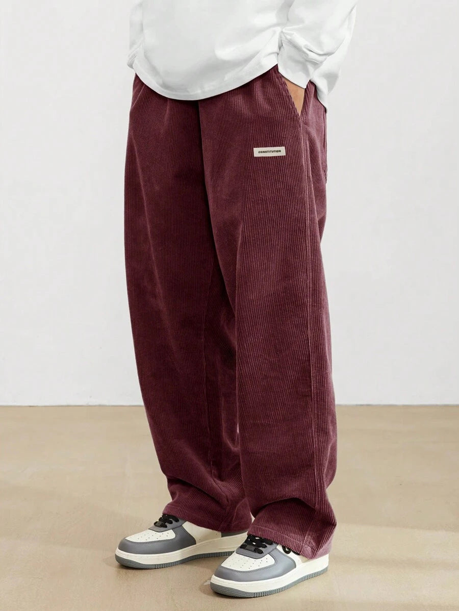 Pantalon Homme Large Décontracté