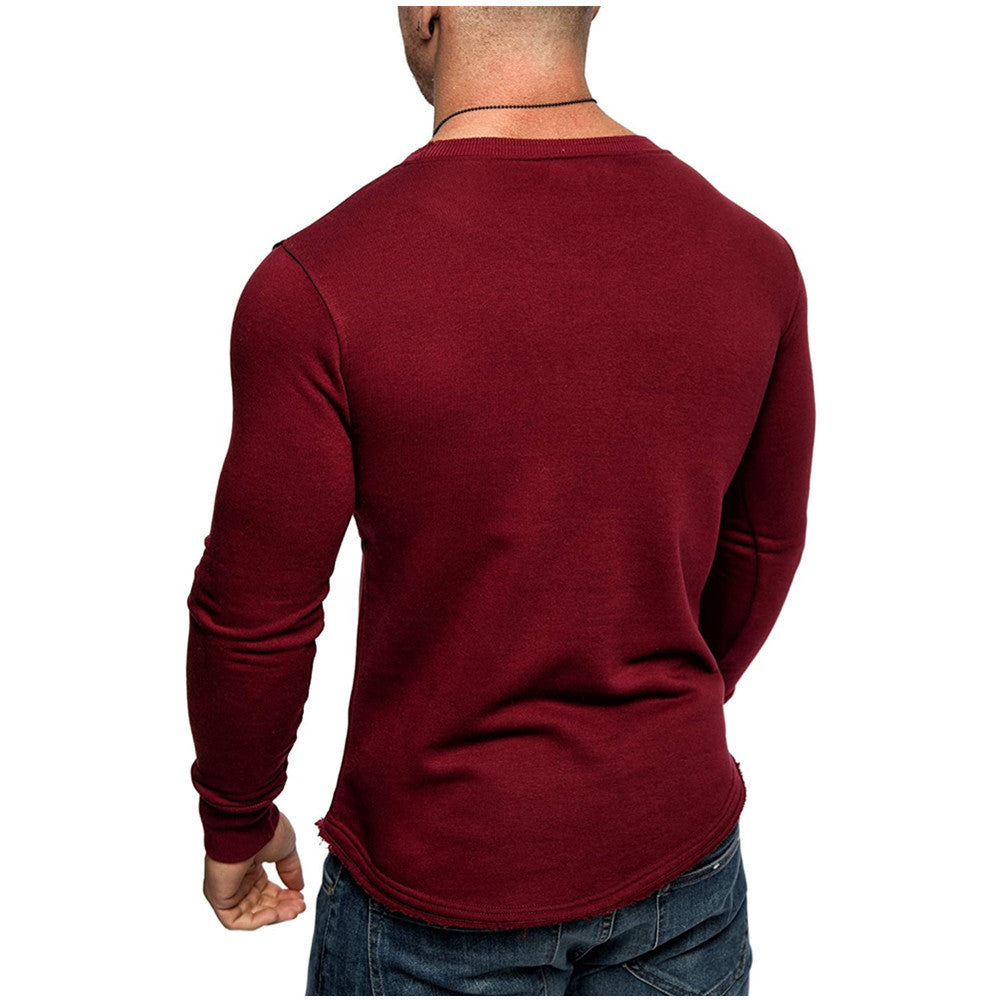Pull Sport Style Européen - Couleurs Unies
