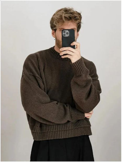 Pull à col roulé demi-hauteur pour homme