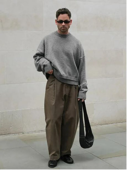 Pull à col roulé demi-hauteur pour homme