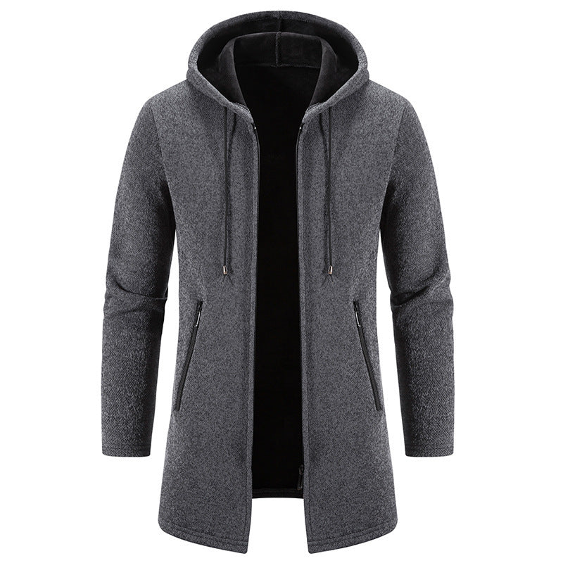 Cardigan Homme Polaire à Capuche