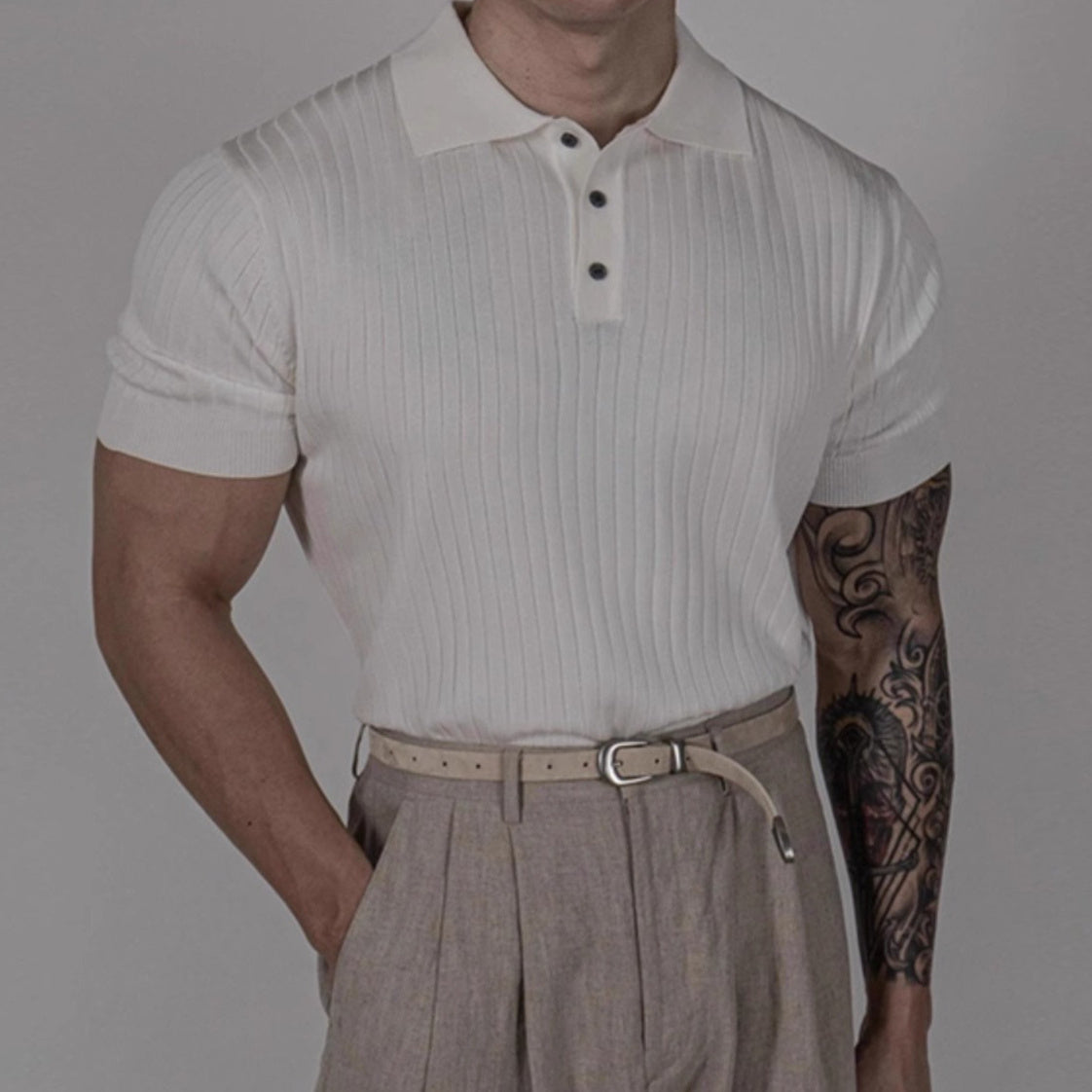 Pull Polo Slim Fit Été
