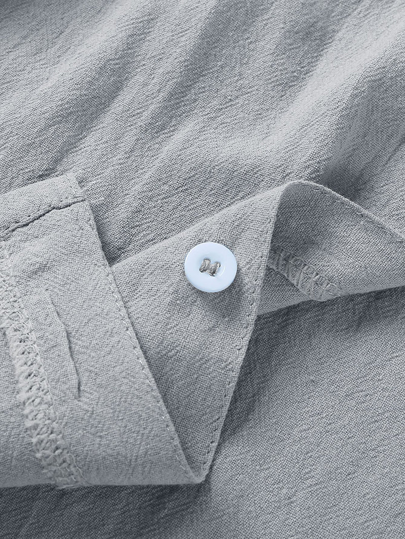 chemises décontractées boutonnées à manches courtes