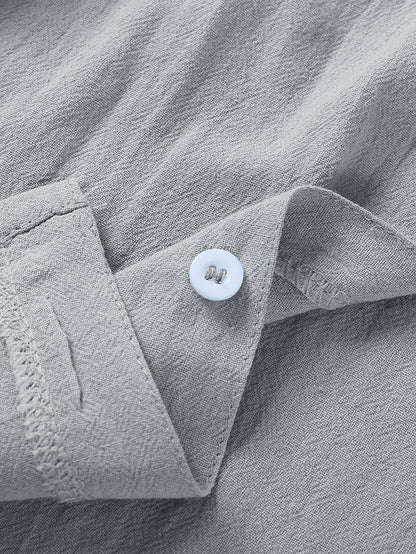 chemises décontractées boutonnées à manches courtes