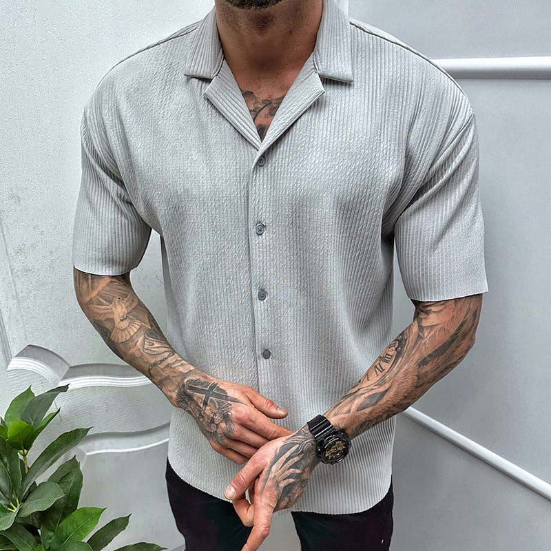 Cardigan Homme à Manches Courtes