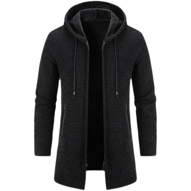 Cardigan Homme Polaire à Capuche