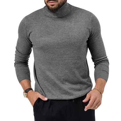 Pull col roulé en cachemire pour homme