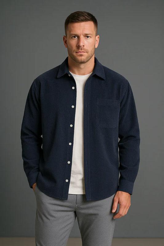 Cardigan en Velours Côtelé Homme