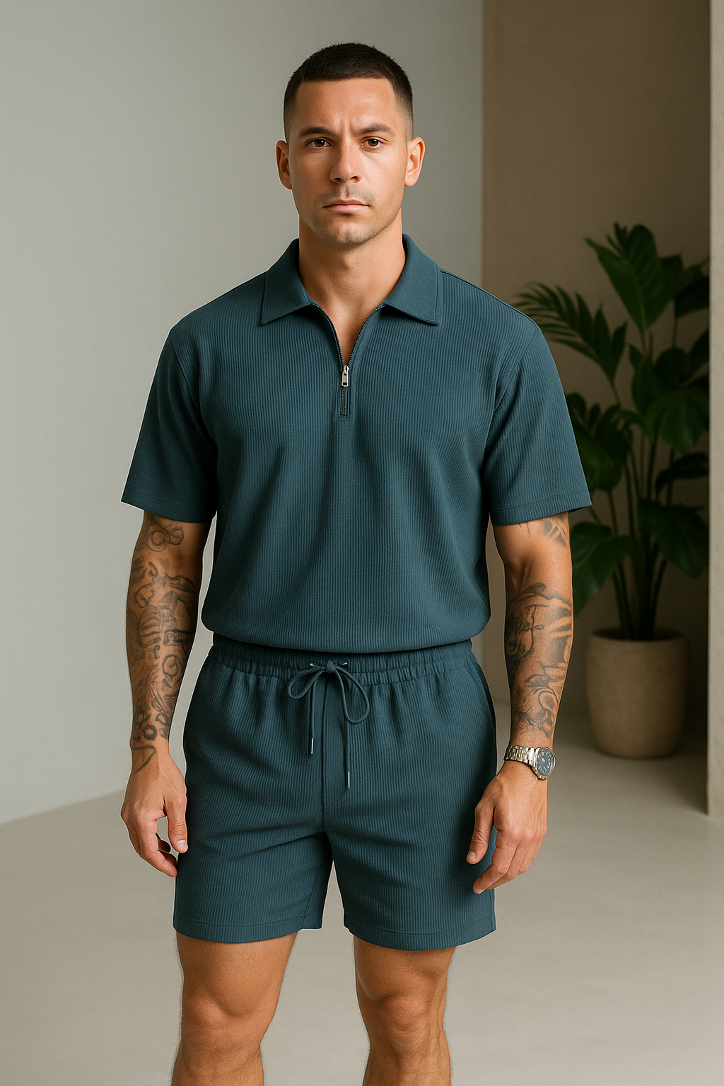 Ensemble Polo Zippé & Short
