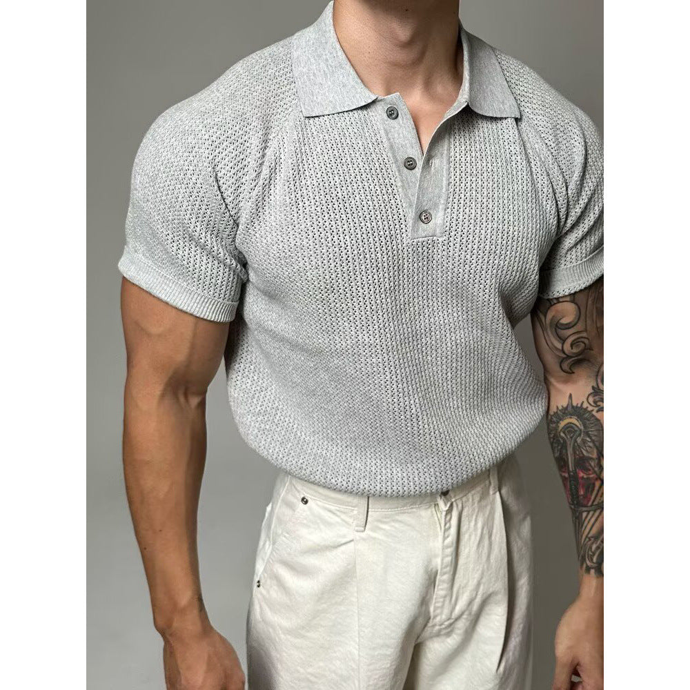 Polo Homme Estival à Mailles Respirantes