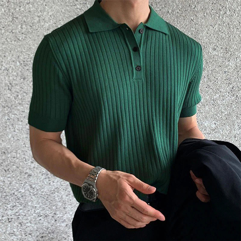 Polo Tricoté Rétro pour Homme