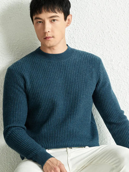 fashion striped pullover luxury mens winter wool sweater men vintage top clothes man clothing korean green tops cashmere jumper