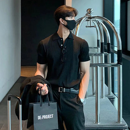 Polo Tricoté Rétro pour Homme