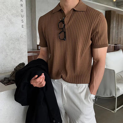 Polo Tricoté Rétro pour Homme
