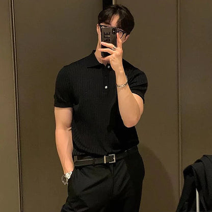 Polo Tricoté Rétro pour Homme