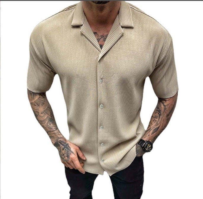Cardigan Homme à Manches Courtes