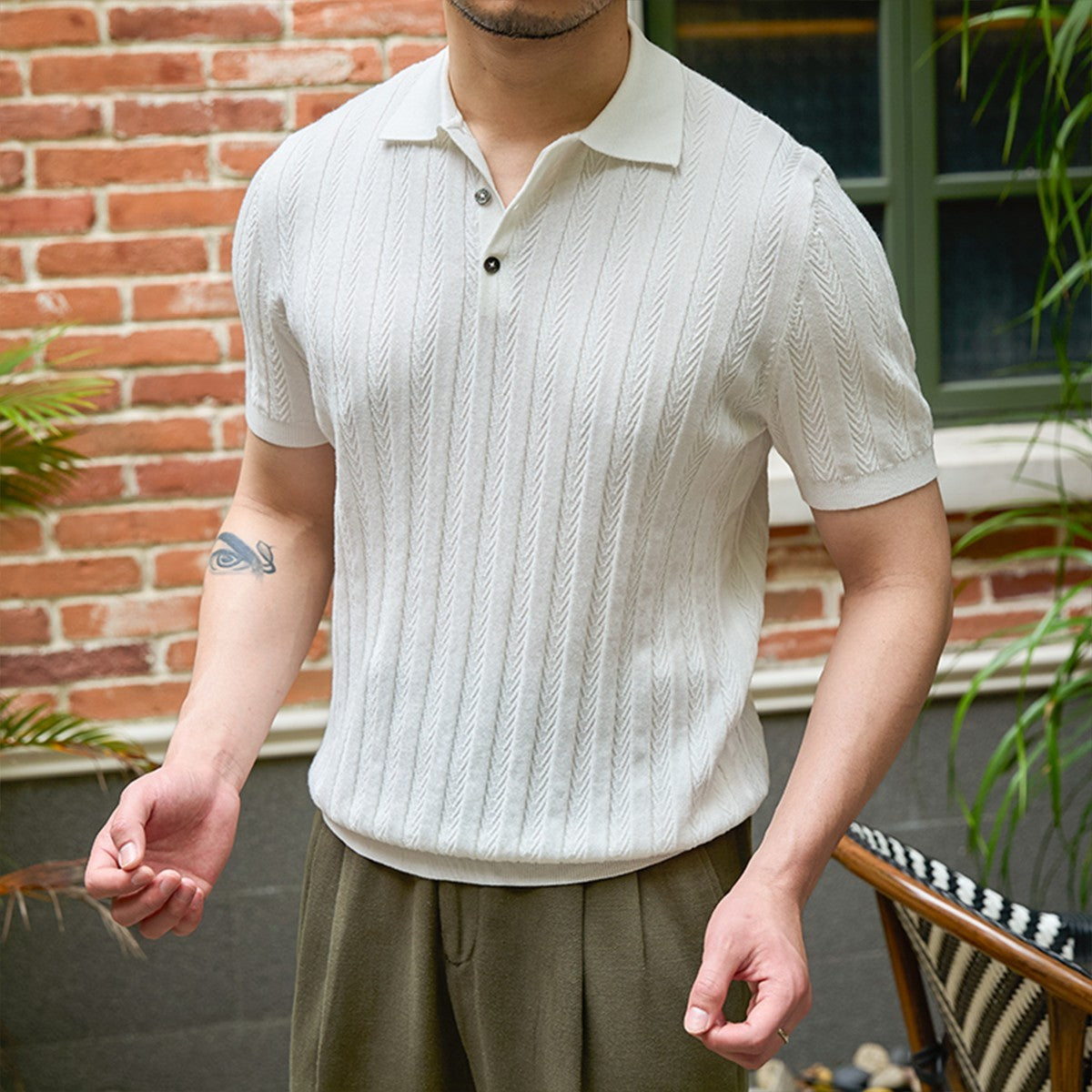 Chemise Homme Style Rétro Moderne