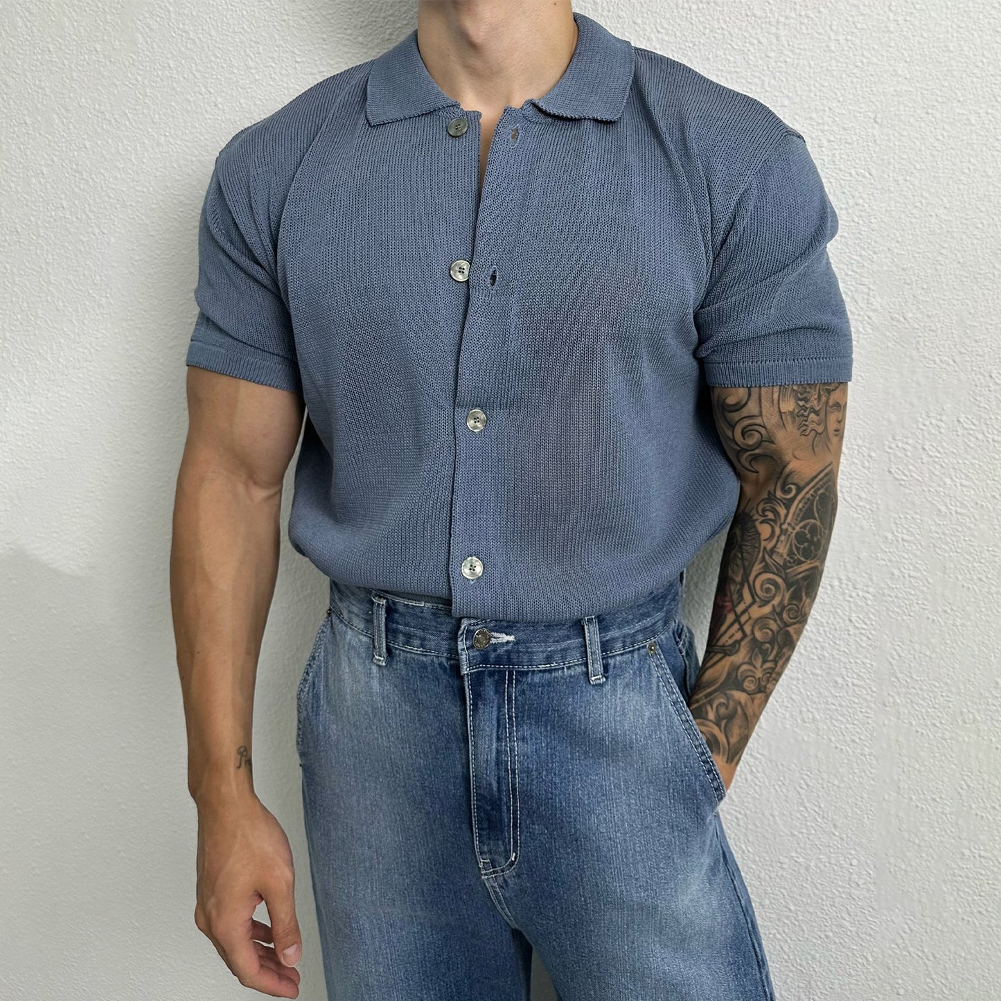 Chemise Décontractée en Maille