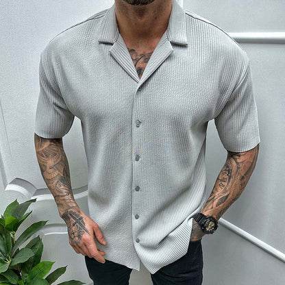 Cardigan Homme à Manches Courtes