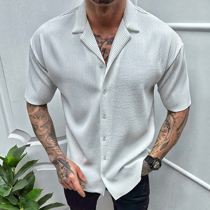 Cardigan Homme à Manches Courtes