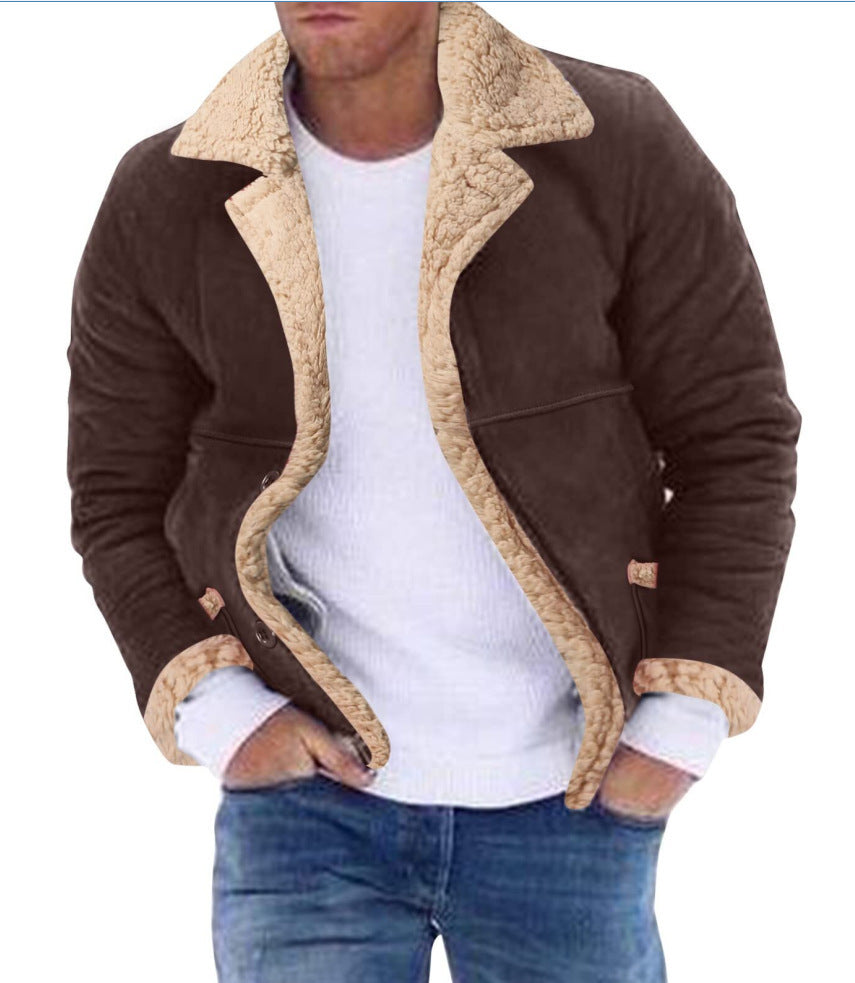 Veste Homme Doublée avec Fourrure