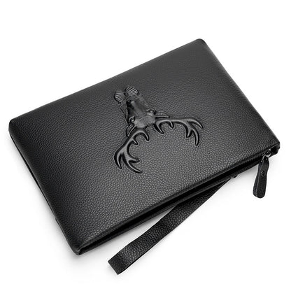 Pochette Homme en Cuir Pleine Fleur