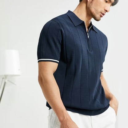 Polo à Manches Courtes Zippé