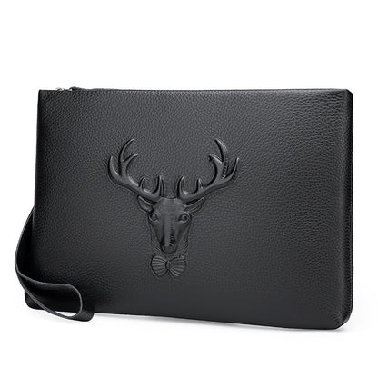 Pochette Homme en Cuir Pleine Fleur