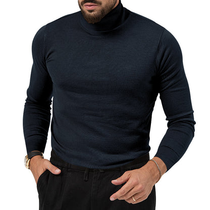 Pull col roulé en cachemire pour homme